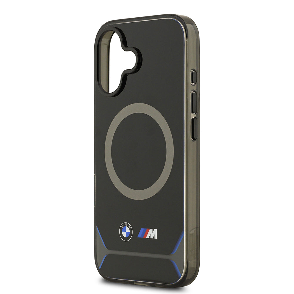 Apple iPhone 17 Kılıf BMW Orjinal Lisanslı M-safe Şarj Özellikli Metal Buton Tasarımlı IML Baskılı M Dizayn Kapak