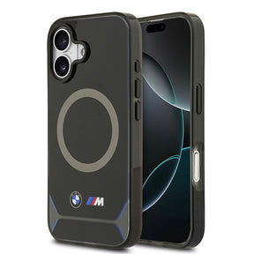 Apple iPhone 17 Kılıf BMW Orjinal Lisanslı M-safe Şarj Özellikli Metal Buton Tasarımlı IML Baskılı M Dizayn Kapak