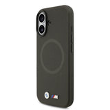 Apple iPhone 17 Kılıf BMW Orjinal Lisanslı M-safe Şarj Özellikli Metal Logolu Delikli M Dizayn Deri Kapak