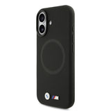 Apple iPhone 17 Kılıf BMW Orjinal Lisanslı M-safe Şarj Özellikli Metal Logolu Delikli M Dizayn Deri Kapak
