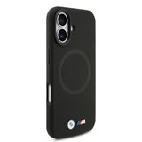 Apple iPhone 17 Kılıf BMW Orjinal Lisanslı M-safe Şarj Özellikli Metal Logolu Delikli M Dizayn Deri Kapak