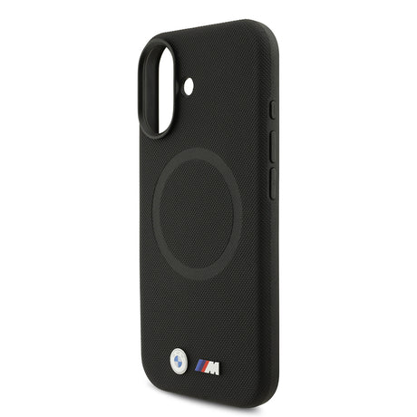 Apple iPhone 17 Kılıf BMW Orjinal Lisanslı M-safe Şarj Özellikli Metal Logolu Delikli M Dizayn Deri Kapak