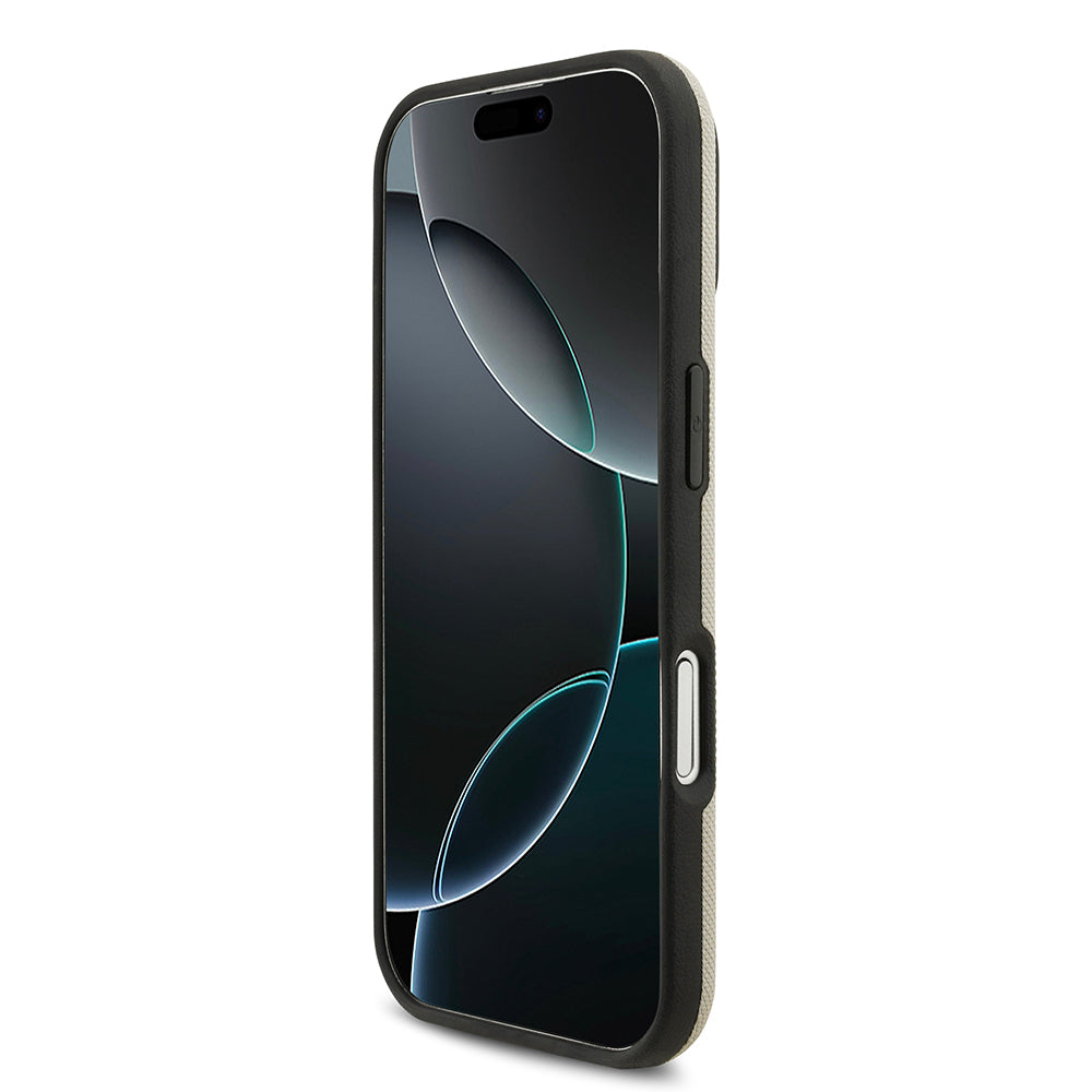 Apple iPhone 17 Kılıf BMW Orjinal Lisanslı M-safe Şarj Özellikli Metal Logolu Delikli M Dizayn Deri Kapak