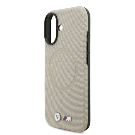 Apple iPhone 17 Kılıf BMW Orjinal Lisanslı M-safe Şarj Özellikli Metal Logolu Delikli M Dizayn Deri Kapak