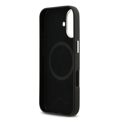Apple iPhone 17 Kılıf BMW Orjinal Lisanslı M-safe Şarj Özellikli Metal Logolu Tam Kaplama Deri Kapak