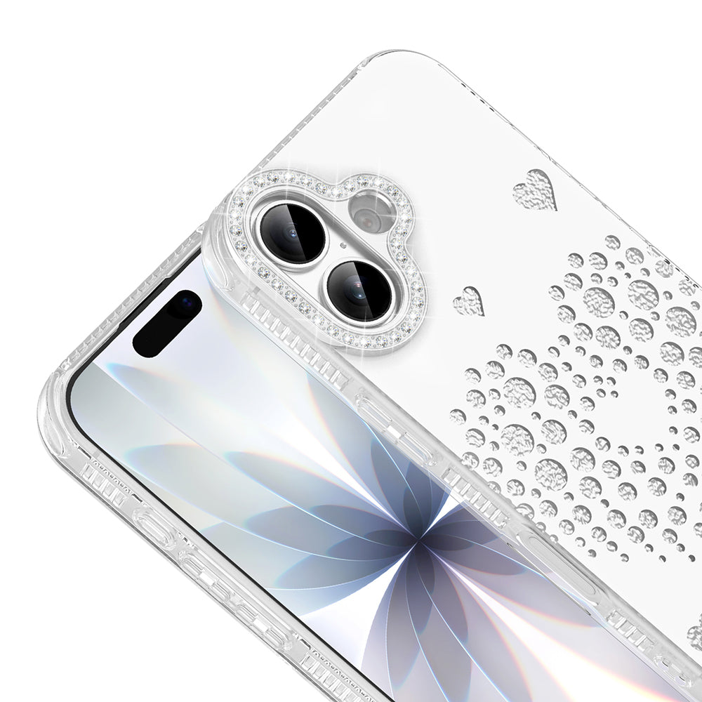 Apple iPhone 17 Kılıf Damla Taşlı Zore Rivas Sert PC Kapak