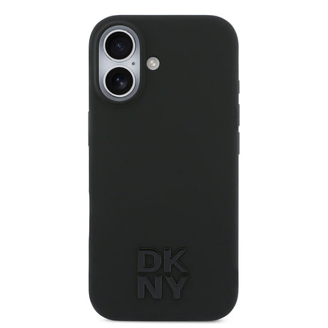 Apple iPhone 17 Kılıf DKNY Orjinal Lisanslı M-safe Şarj Özellikli Metal Logolu Silikon Kapak