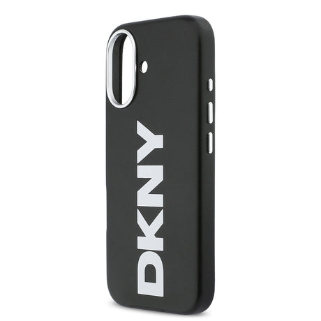 Apple iPhone 17 Kılıf DKNY Orjinal Lisanslı M-safe Şarj Özellikli PU Büyük Dikey Logolu Kapak