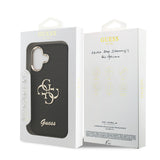 Apple iPhone 17 Kılıf Guess Orjinal Lisanslı 4G Büyük Metal Kamera Çerçeveli ve Logolu Glitter Kapak