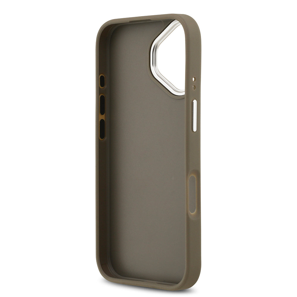 Apple iPhone 17 Kılıf Guess Orjinal Lisanslı Grained 4G Metal Büyük Logolu Kapak