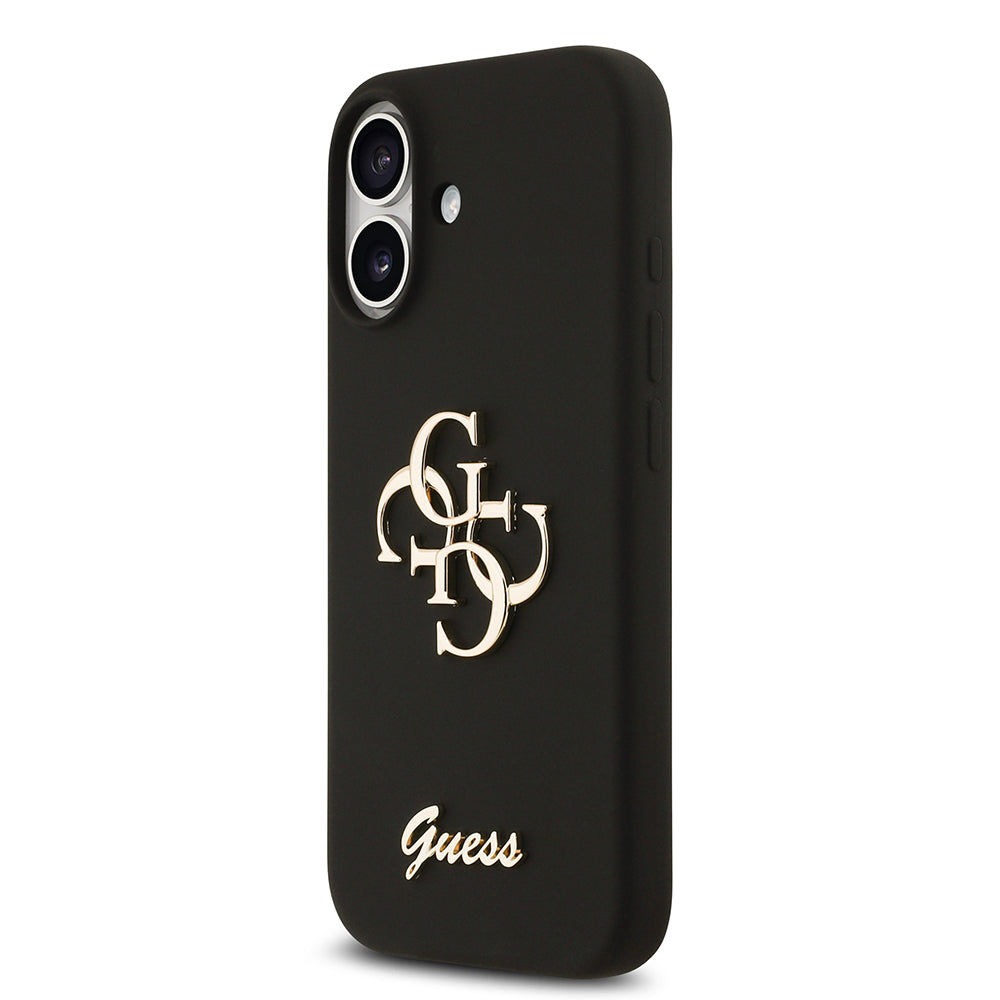 Apple iPhone 17 Kılıf Guess Orjinal Lisanslı Grained Yazı Logolu Kapak
