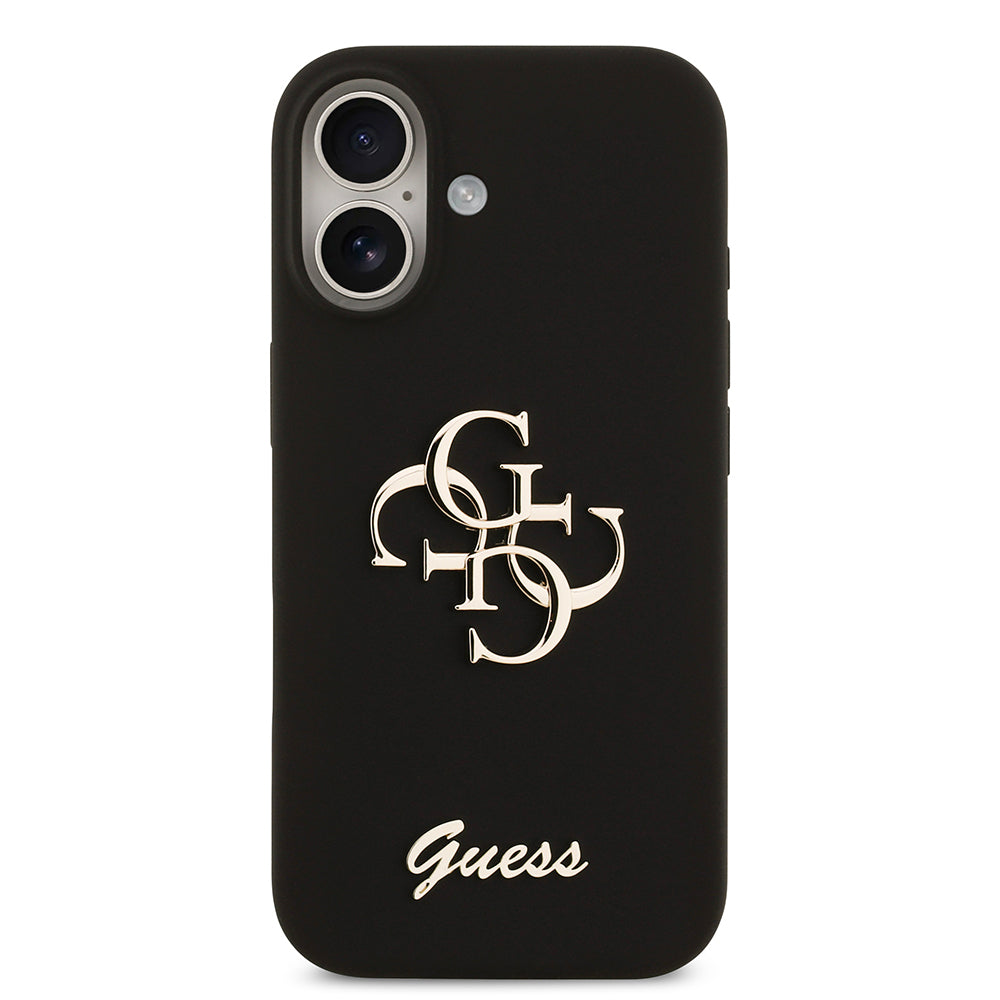 Apple iPhone 17 Kılıf Guess Orjinal Lisanslı Grained Yazı Logolu Kapak