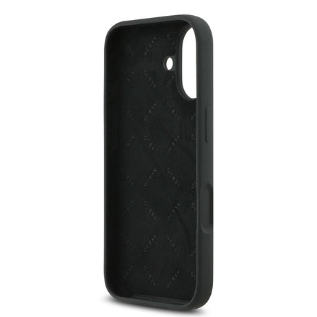 Apple iPhone 17 Kılıf Guess Orjinal Lisanslı Grained Yazı Logolu Kapak