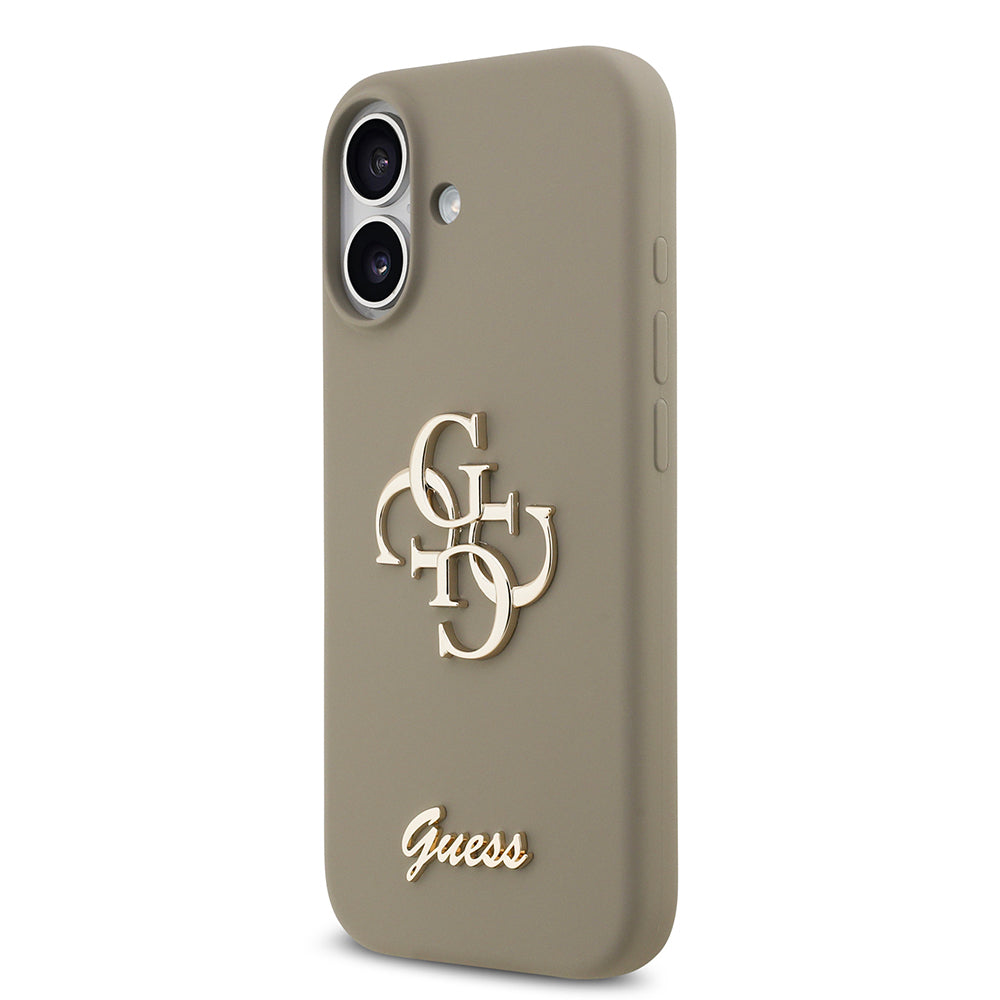 Apple iPhone 17 Kılıf Guess Orjinal Lisanslı Grained Yazı Logolu Kapak