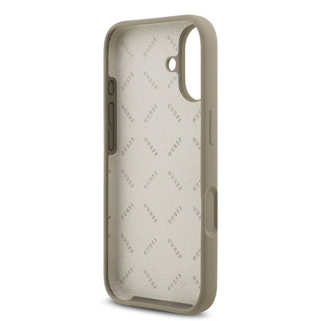 Apple iPhone 17 Kılıf Guess Orjinal Lisanslı Grained Yazı Logolu Kapak