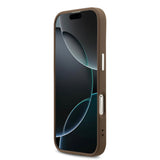 Apple iPhone 17 Kılıf Guess Orjinal Lisanslı Gümüş Metal Kamera Çerçeveli 4G Desenli Metal Büyük 4G ve Yazı Logolu Kapak