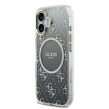 Apple iPhone 17 Kılıf Guess Orjinal Lisanslı M-safe Şarj Özellikli 4G Desenli Simli Silikon Kapak