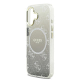 Apple iPhone 17 Kılıf Guess Orjinal Lisanslı M-safe Şarj Özellikli 4G Desenli Simli Silikon Kapak