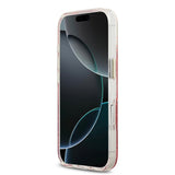 Apple iPhone 17 Kılıf Guess Orjinal Lisanslı M-safe Şarj Özellikli 4G Desenli Simli Silikon Kapak