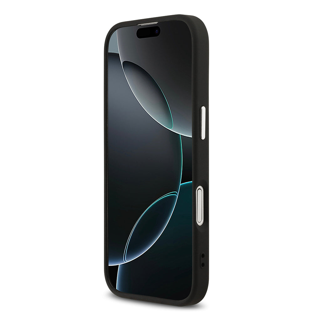 Apple iPhone 17 Kılıf Guess Orjinal Lisanslı M-safe Şarj Özellikli 4G Klasik Yazı Logolu Kapak