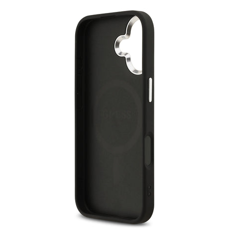 Apple iPhone 17 Kılıf Guess Orjinal Lisanslı M-safe Şarj Özellikli 4G Klasik Yazı Logolu Kapak