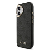 Apple iPhone 17 Kılıf Guess Orjinal Lisanslı M-safe Şarj Özellikli 4G Metal Büyük Logolu Kartlıklı Kapak