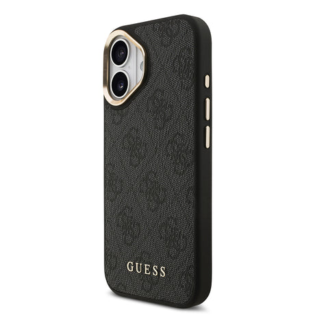 Apple iPhone 17 Kılıf Guess Orjinal Lisanslı M-safe Şarj Özellikli Askılı ve 4G Logo Kartlıklı Kapak