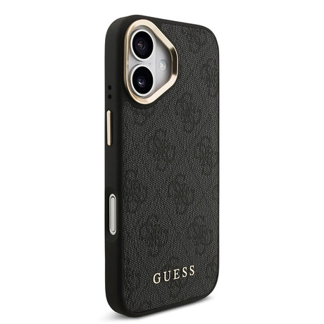 Apple iPhone 17 Kılıf Guess Orjinal Lisanslı M-safe Şarj Özellikli Askılı ve 4G Logo Kartlıklı Kapak