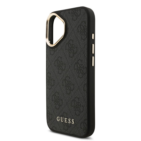 Apple iPhone 17 Kılıf Guess Orjinal Lisanslı M-safe Şarj Özellikli Askılı ve 4G Logo Kartlıklı Kapak