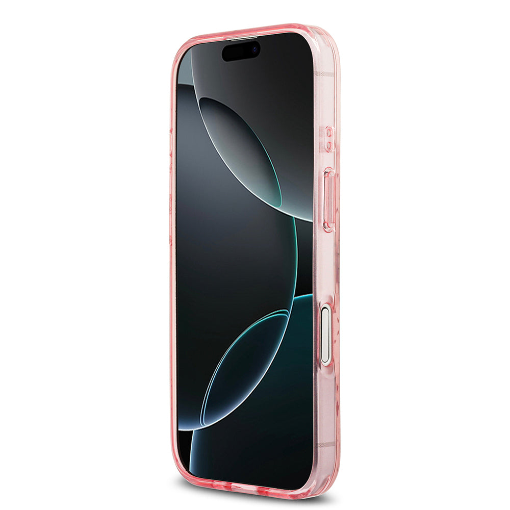 Apple iPhone 17 Kılıf Guess Orjinal Lisanslı M-safe Şarj Özellikli IML Baskılı Klasik Logolu 4G Desenli Kapak