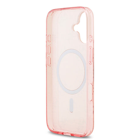 Apple iPhone 17 Kılıf Guess Orjinal Lisanslı M-safe Şarj Özellikli IML Baskılı Klasik Logolu 4G Desenli Kapak