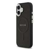Apple iPhone 17 Kılıf Guess Orjinal Lisanslı M-safe Şarj Özellikli Klasik Yazı Logolu PU Deri Kapak