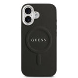 Apple iPhone 17 Kılıf Guess Orjinal Lisanslı M-safe Şarj Özellikli Klasik Yazı Logolu PU Deri Kapak