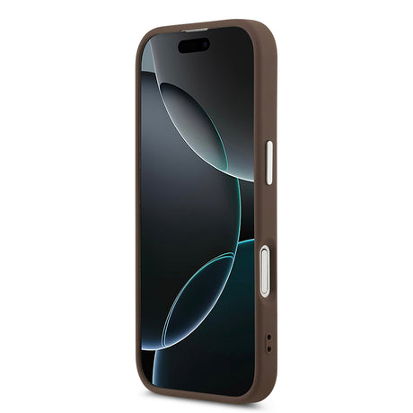 Apple iPhone 17 Kılıf Guess Orjinal Lisanslı M-safe Şarj Özellikli Klasik Yazı Logolu PU Deri Kapak