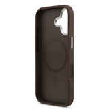 Apple iPhone 17 Kılıf Guess Orjinal Lisanslı M-safe Şarj Özellikli Klasik Yazı Logolu PU Deri Kapak
