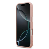 Apple iPhone 17 Kılıf Guess Orjinal Lisanslı M-safe Şarj Özellikli Metal Kamera Çerçeveli Üçgen Logolu Glitter Kapak