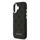 Apple iPhone 17 Kılıf Guess Orjinal Lisanslı M-safe Şarj Özellikli Sıcak Baskılı Klasik Yazı Logolu PU Deri Peony Kapak