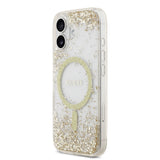Apple iPhone 17 Kılıf Guess Orjinal Lisanslı M-safe Şarj Özellikli Transparan Resin Bottom Kapak