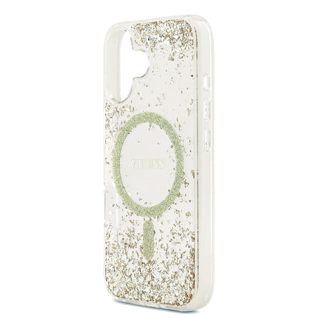 Apple iPhone 17 Kılıf Guess Orjinal Lisanslı M-safe Şarj Özellikli Transparan Resin Bottom Kapak