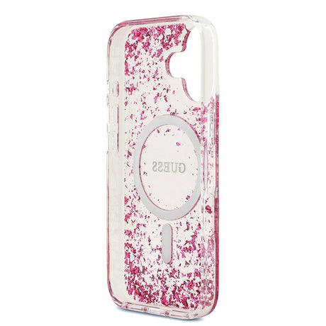 Apple iPhone 17 Kılıf Guess Orjinal Lisanslı M-safe Şarj Özellikli Transparan Resin Bottom Kapak