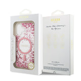 Apple iPhone 17 Kılıf Guess Orjinal Lisanslı M-safe Şarj Özellikli Transparan Resin Bottom Kapak