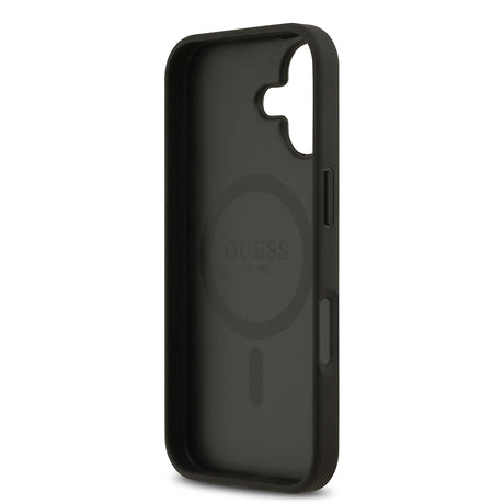 Apple iPhone 17 Kılıf Guess Orjinal Lisanslı M-safe Şarj Özellikli Yazı Logolu Circle Classic Kapak