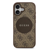 Apple iPhone 17 Kılıf Guess Orjinal Lisanslı M-safe Şarj Özellikli Yazı Logolu Circle Classic Kapak