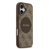 Apple iPhone 17 Kılıf Guess Orjinal Lisanslı M-safe Şarj Özellikli Yazı Logolu Circle Classic Kapak