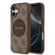 Apple iPhone 17 Kılıf Guess Orjinal Lisanslı M-safe Şarj Özellikli Yazı Logolu Circle Classic Kapak