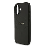 Apple iPhone 17 Kılıf Guess Orjinal Lisanslı M-safe Şarj Özellikli Yazı Logolu PU Deri Kapak