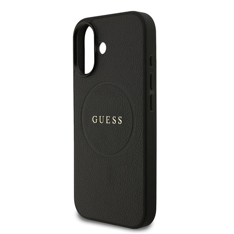 Apple iPhone 17 Kılıf Guess Orjinal Lisanslı M-safe Şarj Özellikli Yazı Logolu PU Deri Kapak
