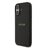 Apple iPhone 17 Kılıf Guess Orjinal Lisanslı M-safe Şarj Özellikli Yazı Logolu PU Deri Kapak