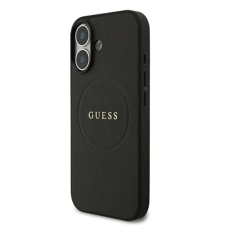 Apple iPhone 17 Kılıf Guess Orjinal Lisanslı M-safe Şarj Özellikli Yazı Logolu PU Deri Kapak