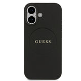 Apple iPhone 17 Kılıf Guess Orjinal Lisanslı M-safe Şarj Özellikli Yazı Logolu PU Deri Kapak